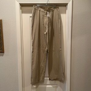 Linen Pants With Cuffs and Pockets size 14 Tall NWT